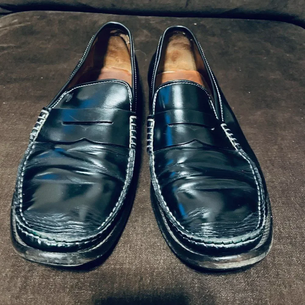TOD's Mens Black Loafer Driving Shoes Mens size 10 US 43 EUR 9 UK non slip soles